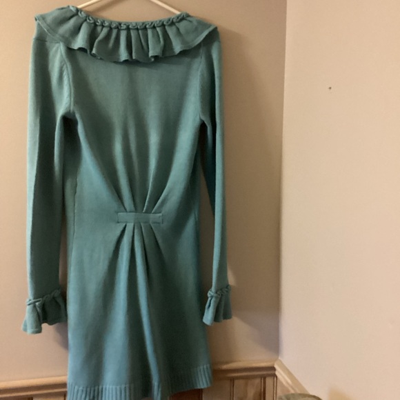 Heather B Sweaters | Heather B Teal Blue Knit  Long Cardigan/Sweater - size S - Picture 3 of 16